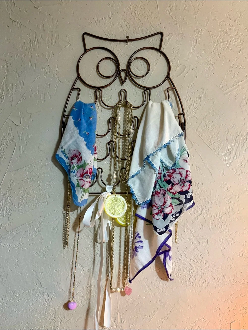 Metal Owl K-Cup stand/ scarf, necklace, whatever organizer